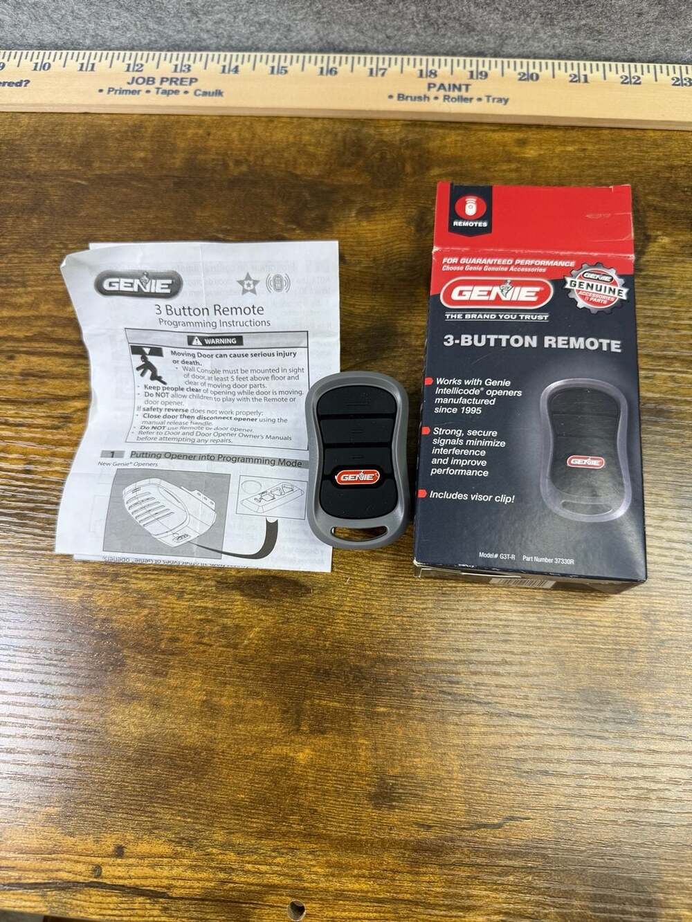 Genie G3T-R 3-Button Garage Door Opener Remote with Intellicode